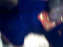 black giy jacking off