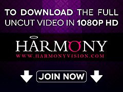 Harmony Vision Black slut takes on two white boys