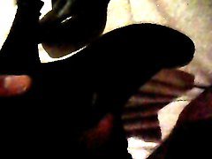Cum on my girlfriends brown boots