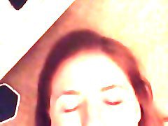 brunette gf gets facialed