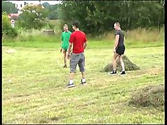 playing on the grass