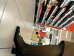 spy sexy pantyhosed granny