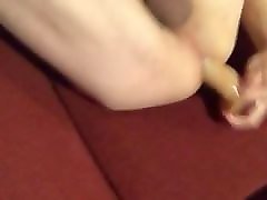 stranger cums in my ass and i use dildo and his cum as lune after he leaves