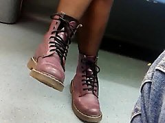boots and pantyhose