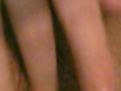 horny slut fingers herself