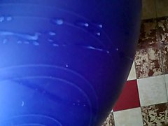 cum hard on a ergonomic ball :) 