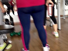 malhando com leggins transparente