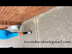 nalgona mona en leggins azules culote big ass