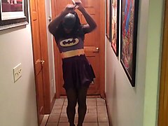  superhero  tranny batgirl part1